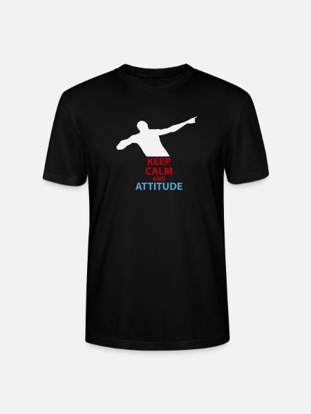 Calm and Attitude Silhouette - Stanley/Stella CRAFTER Unisex Organic T-Shirt - black