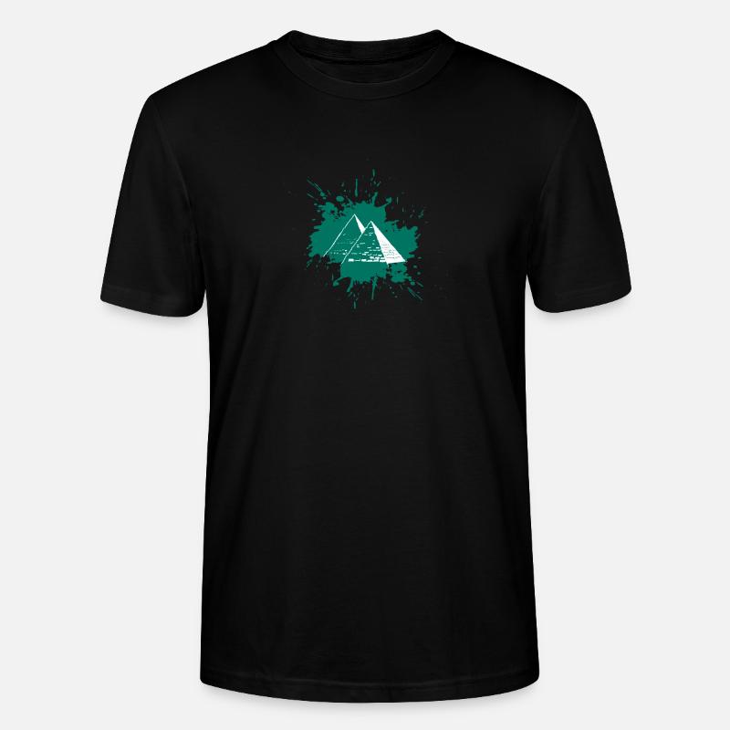 Pyramides d’éclaboussures - T-shirt bio CRAFTER Stanley Stella Unisexe - noir
