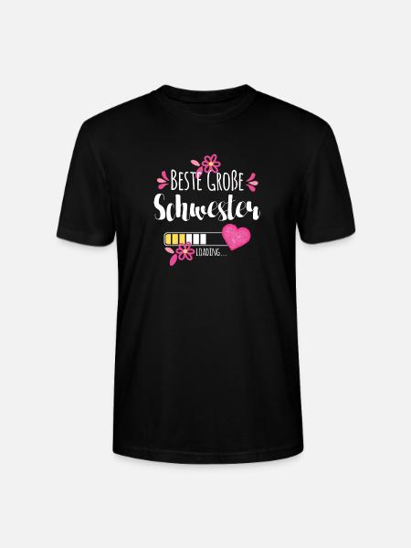 Beste Große Schwester Loading - Stanley/Stella Unisex Bio-T-Shirt CRAFTER - Schwarz