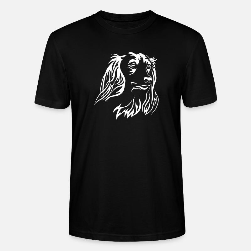 Tête de teckel « Black Edition » - T-shirt bio CRAFTER Stanley Stella Unisexe - noir