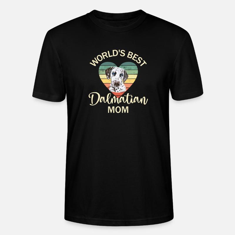Hund Dalmatiner - Stanley/Stella Unisex Bio-T-Shirt CRAFTER - Schwarz