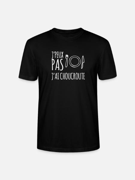 Choucroute humour - T-shirt bio CRAFTER Stanley Stella Unisexe - noir