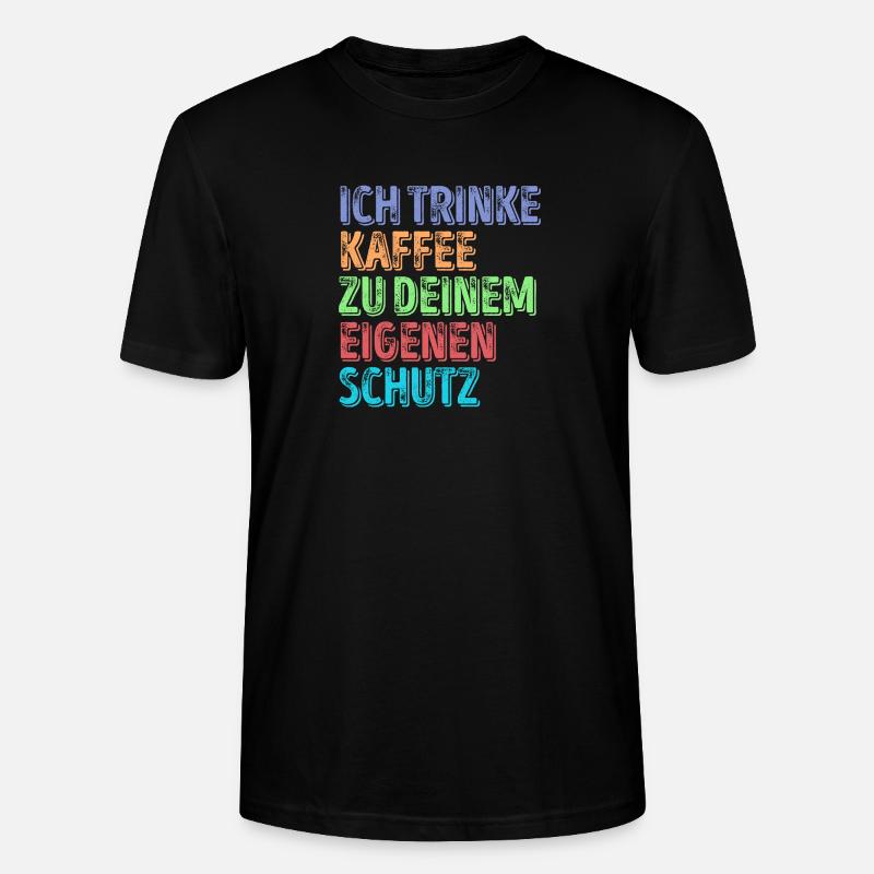 Kaffeeliebhaber Statement Kaffeetrinker Kaffee - Stanley/Stella Unisex Bio-T-Shirt CRAFTER - Schwarz