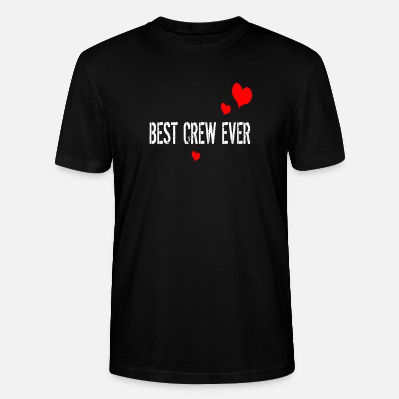 BEST CREW EVER - Stanley/Stella Unisex Bio-T-Shirt CRAFTER - Schwarz