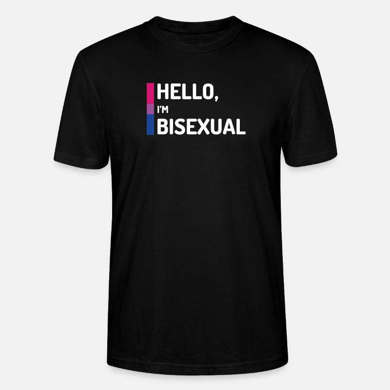 Hallo, ich bin bisexuell - Stanley/Stella Unisex Bio-T-Shirt CRAFTER - Schwarz