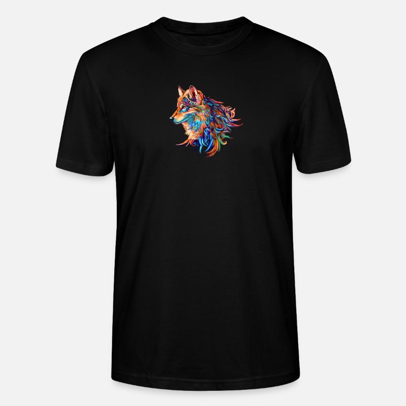 Wolf - Stanley/Stella Unisex Bio-T-Shirt CRAFTER - Schwarz