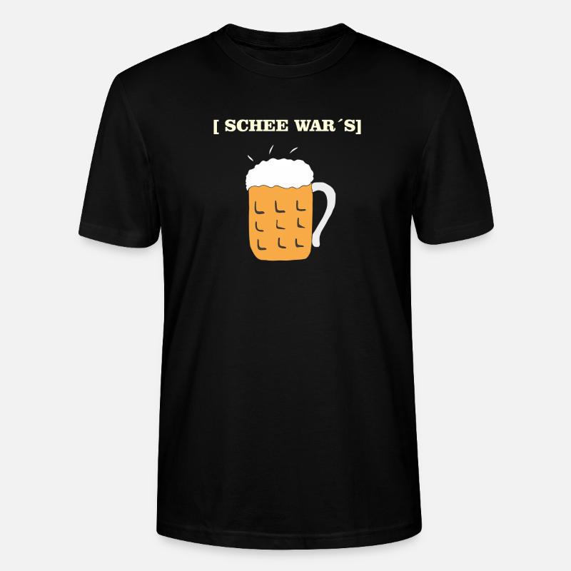 SCHEE WARS BIERKRUG - Stanley/Stella Unisex Bio-T-Shirt CRAFTER - Schwarz
