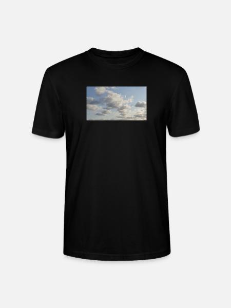 Sky Soft Clouds - Stanley/Stella CRAFTER Unisex Organic T-Shirt - black