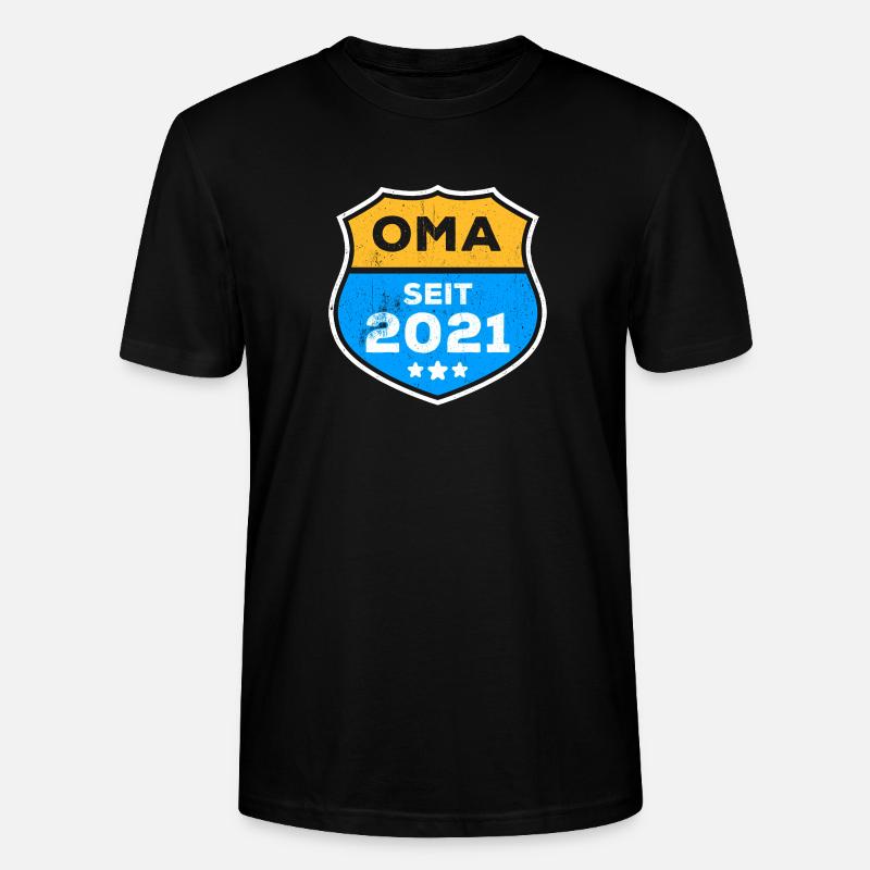 Seniorin Oma Großmutter Statement Ruhestand - Stanley/Stella Unisex Bio-T-Shirt CRAFTER - Schwarz