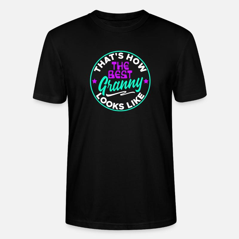 Cool Statement Beste Oma Enkelkind Großmutter - Stanley/Stella Unisex Bio-T-Shirt CRAFTER - Schwarz