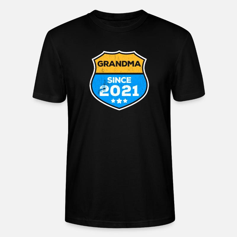 Großmutter Oma Statement Rentnerin Großmama - Stanley/Stella Unisex Bio-T-Shirt CRAFTER - Schwarz