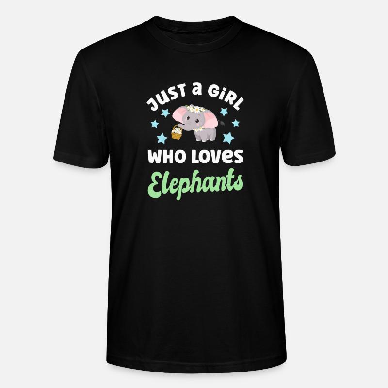 Elefant Elefanten - Stanley/Stella Unisex Bio-T-Shirt CRAFTER - Schwarz