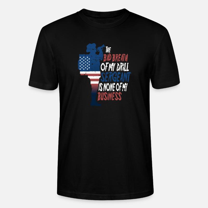 Drill Sergeant - Stanley/Stella CRAFTER Unisex Organic T-Shirt - black