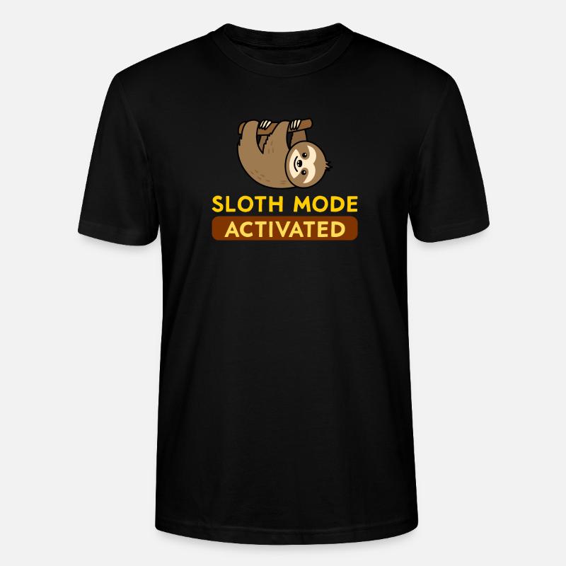 Sloth Mode Activated - T-shirt bio CRAFTER Stanley Stella Unisexe - noir