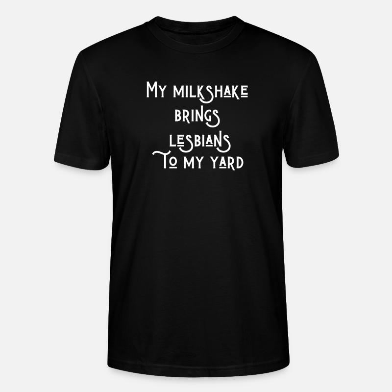 Funny lesbian text - Stanley/Stella CRAFTER Unisex Organic T-Shirt - black