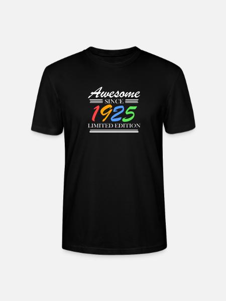 1925 - Jahrgang 1925 - Fantastisch seit 1925 - Stanley/Stella Unisex Bio-T-Shirt CRAFTER - Schwarz