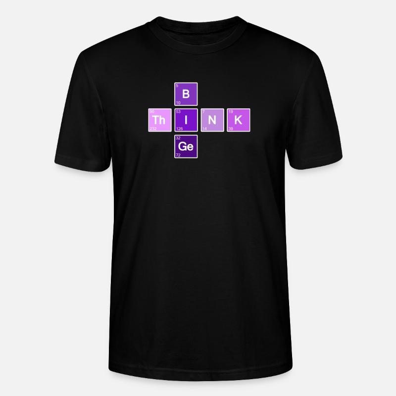 Think Big (Violet) - T-shirt bio CRAFTER Stanley Stella Unisexe - noir