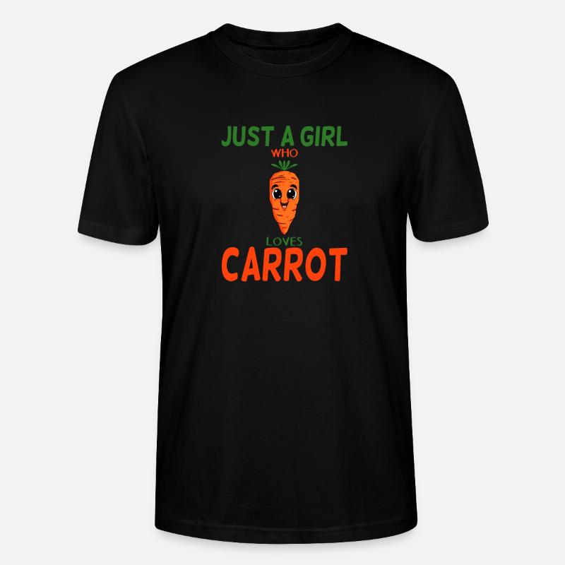 Vegansk gulerod gulerod gulerødder - Stanley Stella CRAFTER unisex økologisk-T-shirt - sort