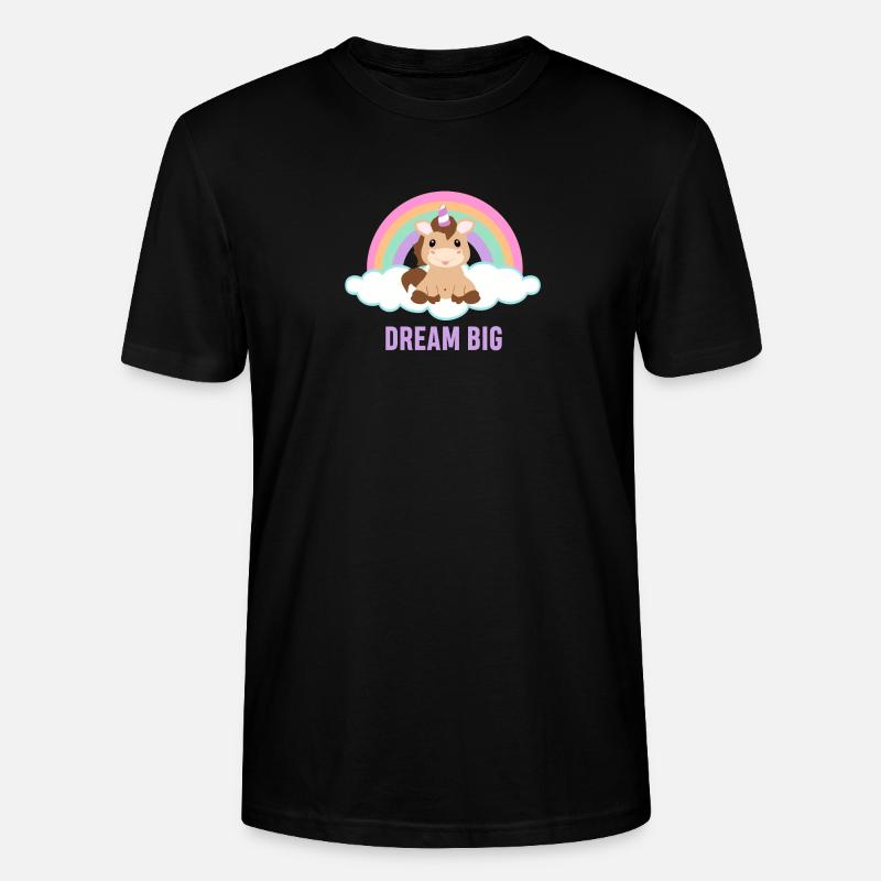Träumen Sie groß - Stanley/Stella Unisex Bio-T-Shirt CRAFTER - Schwarz