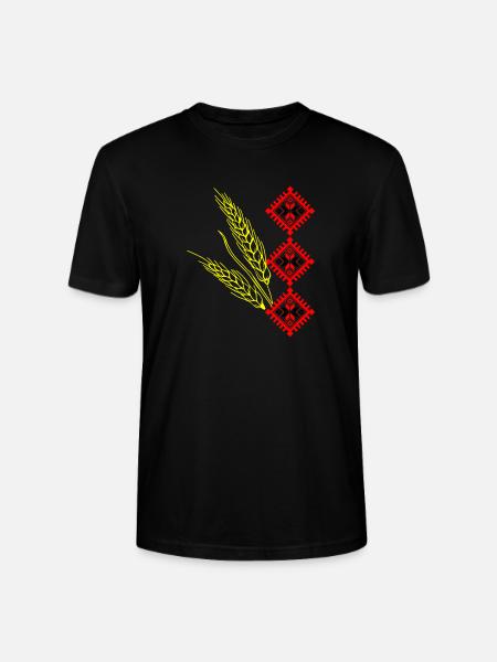 Motif Ukrainian Vyshyvanka - Stanley/Stella CRAFTER Unisex Organic T-Shirt - black