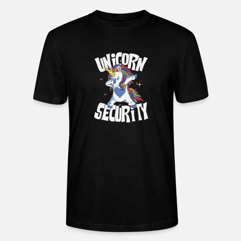 Unicorn security - Stanley/Stella Unisex Bio-T-Shirt CRAFTER - Schwarz