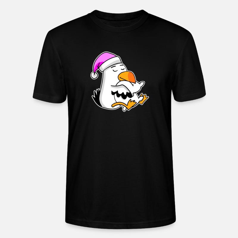 Albatros Möwe Vogel - Stanley/Stella Unisex Bio-T-Shirt CRAFTER - Schwarz