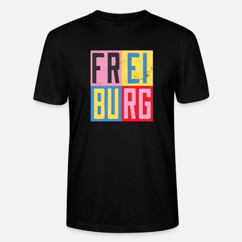 Freiburg Städte Design - Stanley/Stella Unisex Bio-T-Shirt CRAFTER - Schwarz