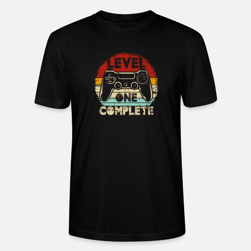 Level One Complete Retro Controller - Stanley/Stella Unisex Bio-T-Shirt CRAFTER - Schwarz