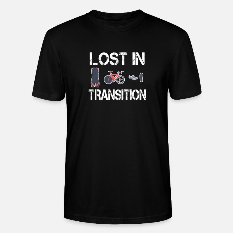 Triathlon triathlète perdu en transition - T-shirt bio CRAFTER Stanley Stella Unisexe - noir