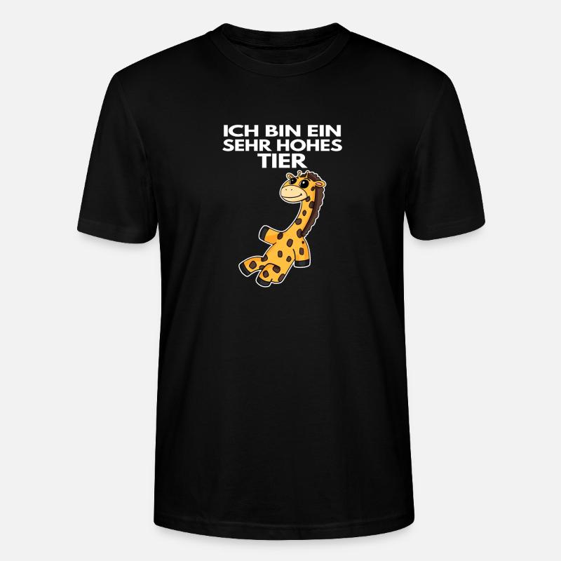 Teamleiter Giraffe - Stanley/Stella Unisex Bio-T-Shirt CRAFTER - Schwarz