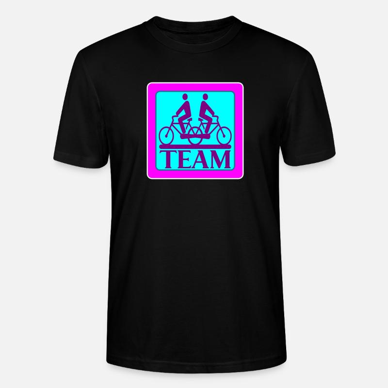 TEAM PROBLEMS - BICYCLE - STRATEGY - Stanley/Stella CRAFTER Unisex Organic T-Shirt - black