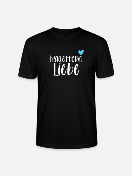 Klettern Eisklettern Liebe Eispickel Geschenk - Stanley/Stella Unisex Bio-T-Shirt CRAFTER - Schwarz
