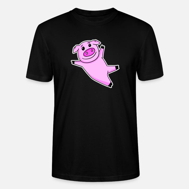 Cochon mignon - T-shirt bio CRAFTER Stanley Stella Unisexe - noir