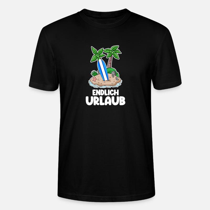 Urlaub - Stanley/Stella Unisex Bio-T-Shirt CRAFTER - Schwarz