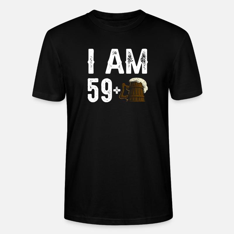 Ich bin 59+ Bier Feier - Stanley/Stella Unisex Bio-T-Shirt CRAFTER - Schwarz