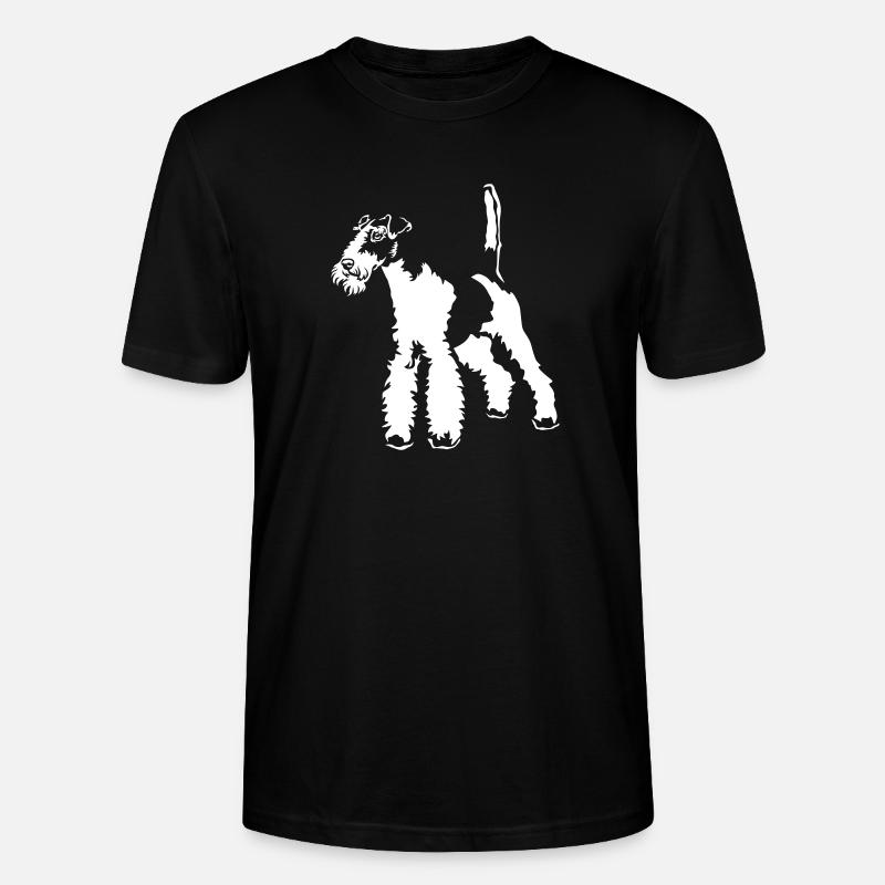 Fox Terrier « Édition Noire » - T-shirt bio CRAFTER Stanley Stella Unisexe - noir