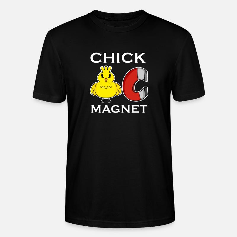 Aimant de poussin - T-shirt bio CRAFTER Stanley Stella Unisexe - noir