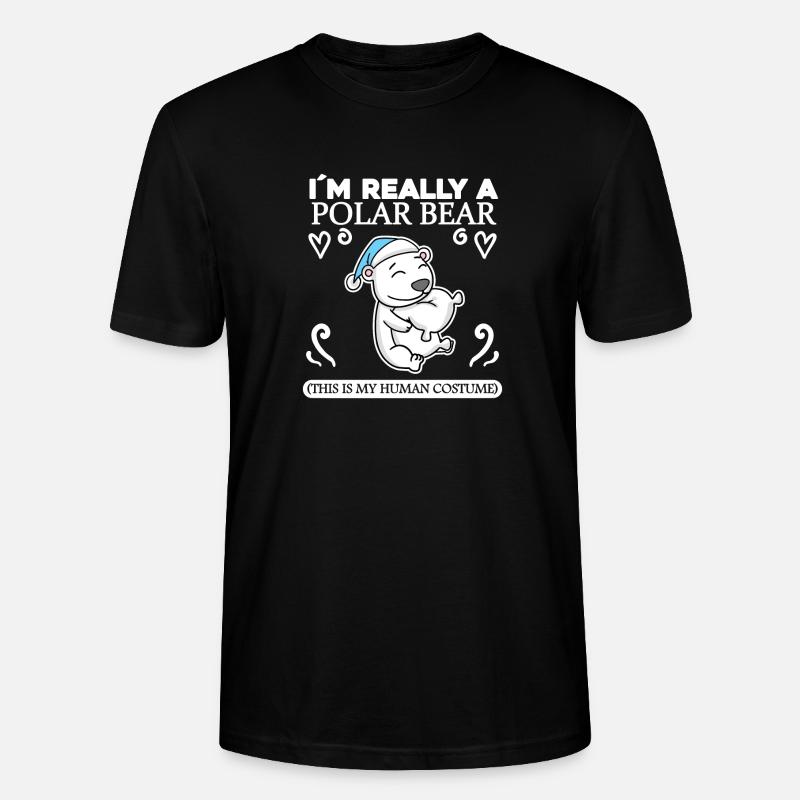 Eisbär - Stanley/Stella Unisex Bio-T-Shirt CRAFTER - Schwarz