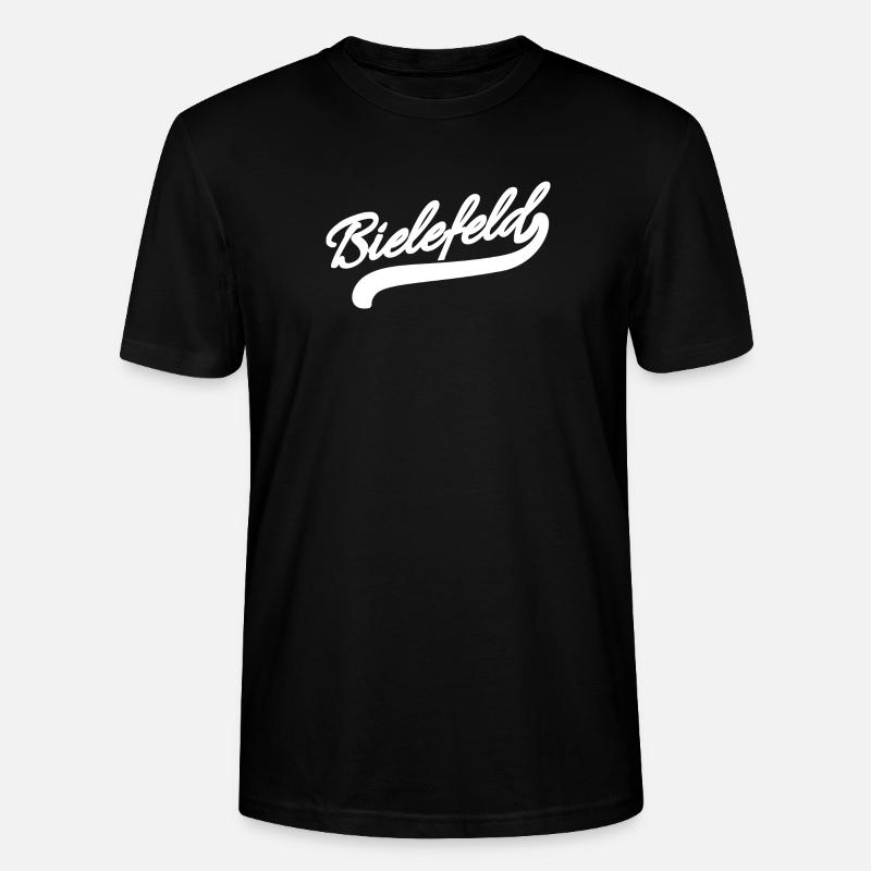 Bielefeld Retro - Stanley/Stella Unisex Bio-T-Shirt CRAFTER - Schwarz