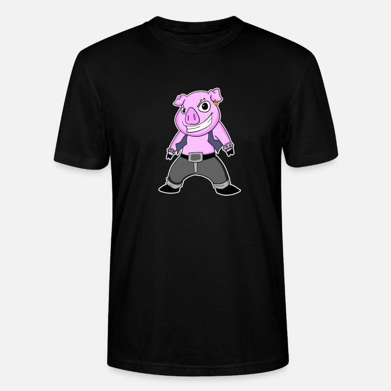 Cochon Cool - T-shirt bio CRAFTER Stanley Stella Unisexe - noir