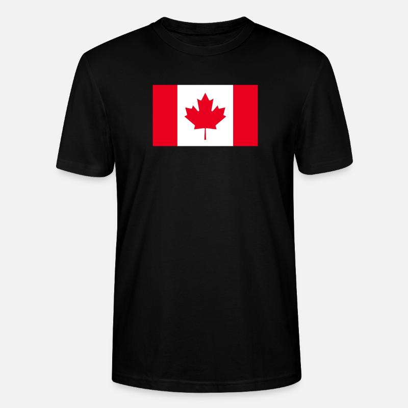 Obtenez nos drapeaux du Canada maintenant - T-shirt bio CRAFTER Stanley Stella Unisexe - noir