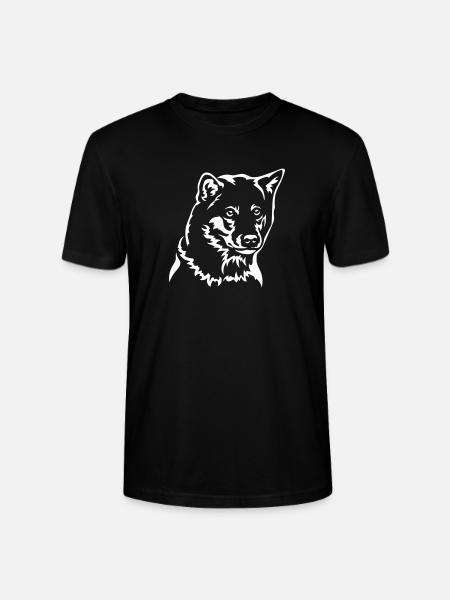 Shiba Head "Black Edition" - Stanley/Stella CRAFTER Unisex Organic T-Shirt - black