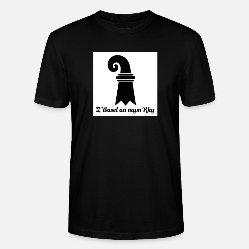 Basel am Rhein - Stanley/Stella Unisex Bio-T-Shirt CRAFTER - Schwarz