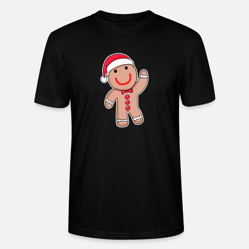 Süßes Lebkuchen - Stanley/Stella Unisex Bio-T-Shirt CRAFTER - Schwarz