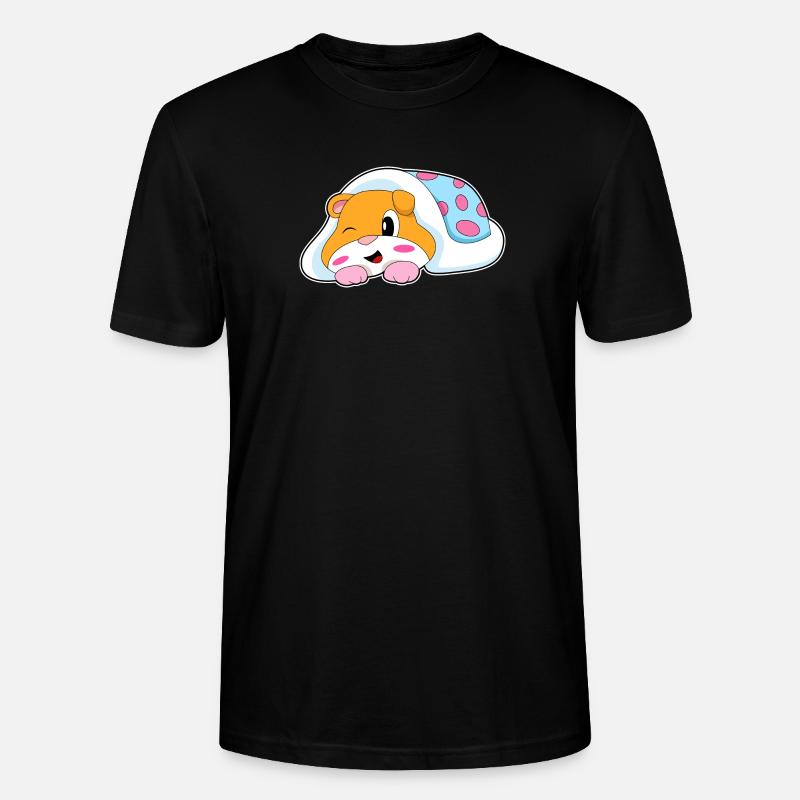 Couverture de couchage de hamster - T-shirt bio CRAFTER Stanley Stella Unisexe - noir