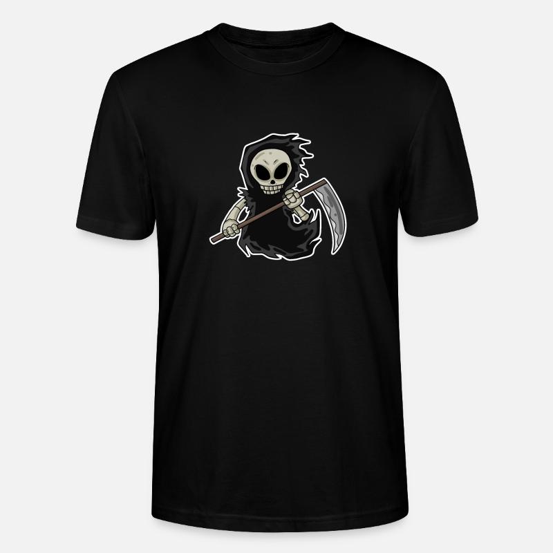 Sensenmann mit Sense - Stanley/Stella Unisex Bio-T-Shirt CRAFTER - Schwarz
