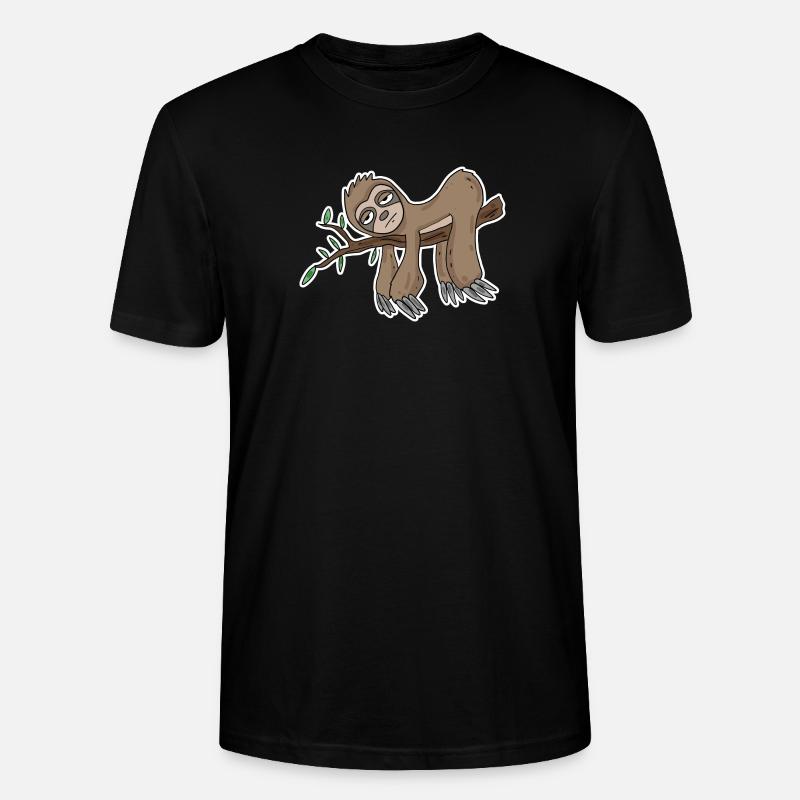 Faultier - Stanley/Stella Unisex Bio-T-Shirt CRAFTER - Schwarz