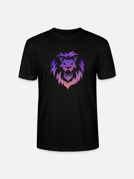Lion Tribal Tattoo Art - Stanley/Stella CRAFTER Unisex Organic T-Shirt - black