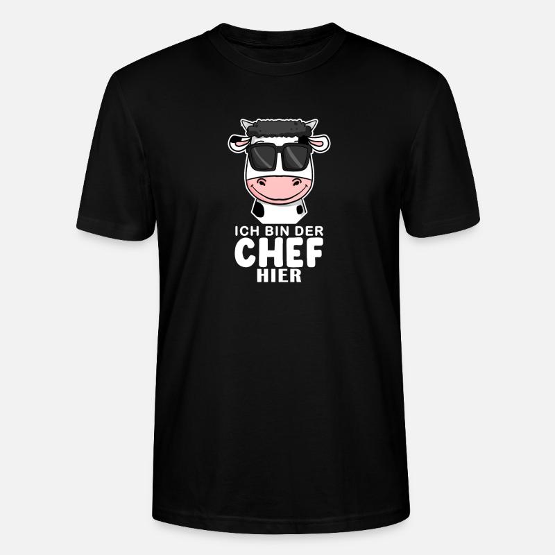 Cool Kuh Chef Spruch - Stanley/Stella Unisex Bio-T-Shirt CRAFTER - Schwarz