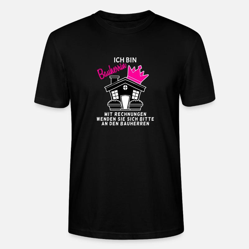 Bauherrin Geschenk - Stanley/Stella Unisex Bio-T-Shirt CRAFTER - Schwarz